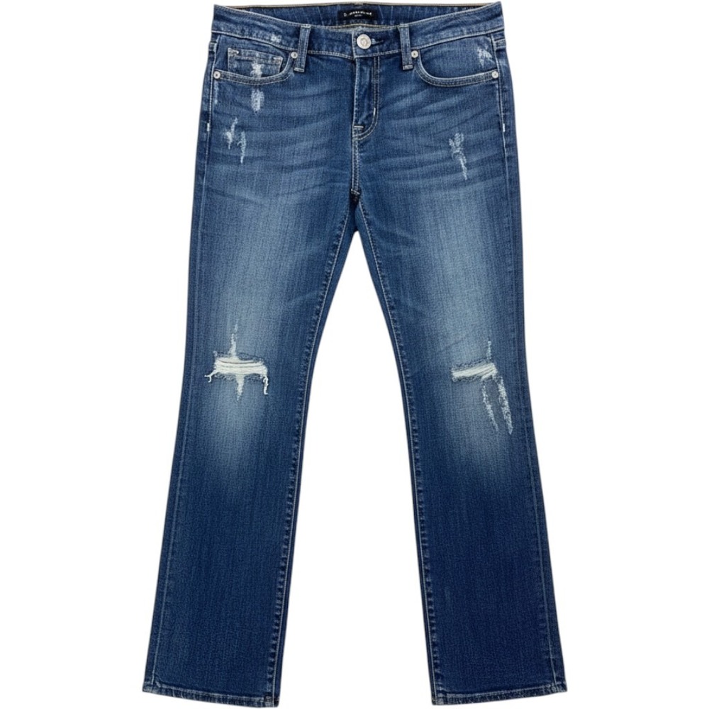 Vigoss London Bootcut Jeans Medium Wash Distressed Size 7 P2520J